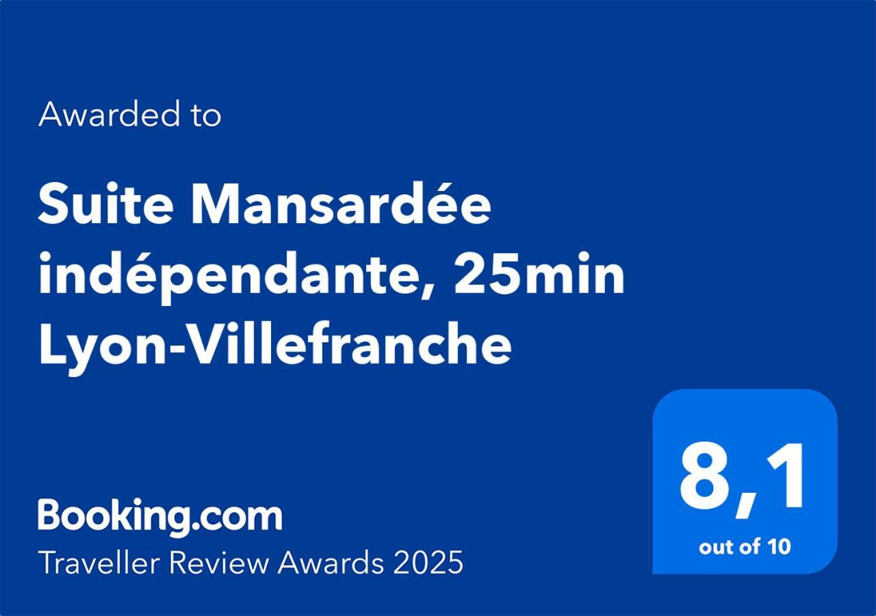 Chazay-d'Azergues Suite Mansardee Independante, 25Min Lyon-Villefranche מראה חיצוני תמונה